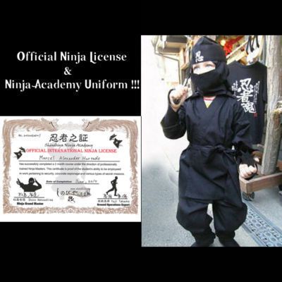 Official Ninja License & Kids Ninja Costume/Uniform   