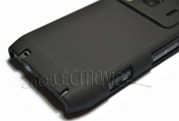 New Black Rubberized Hard case back cover for Nokia N8  