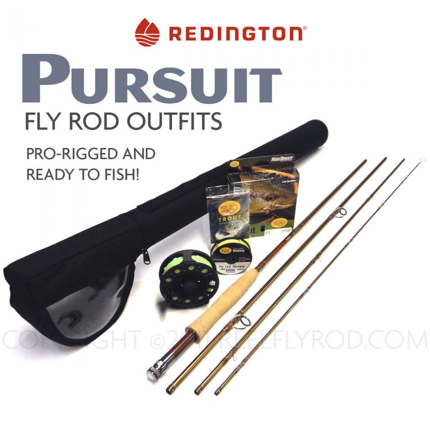 NEW REDINGTON PURSUIT 586 4 4PC 5WT FLY ROD OUTFIT    