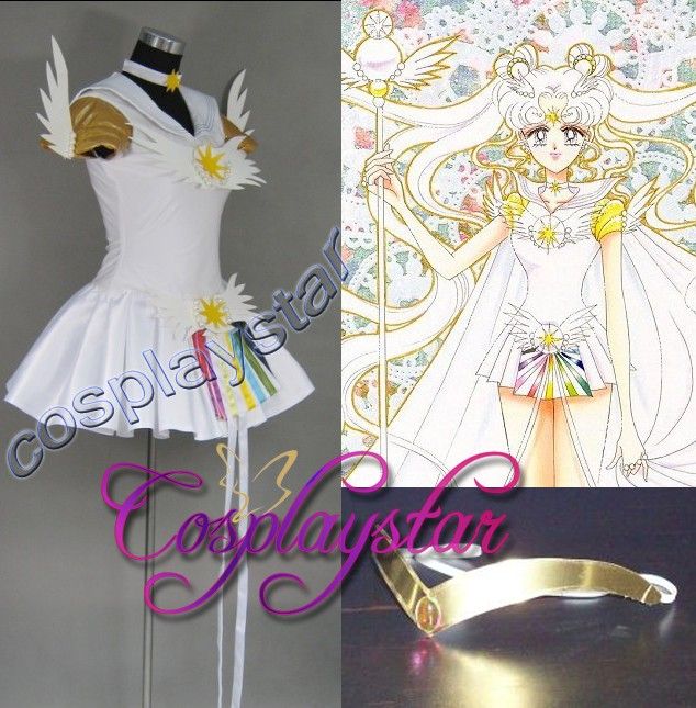 Sailor Moon Cosplay Costume Sailor Cosmos party dress  