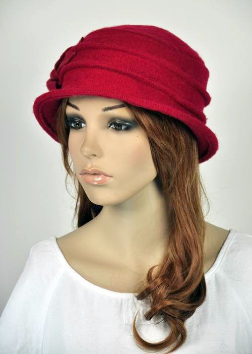 100% Wool Elegant Lady Womens Warm Winter Hat Beanie Cap 6 Leaf 