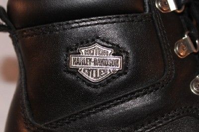 HARLEY DAVIDSON womens BLACK leather RIDING BOOTS express lane 6M 