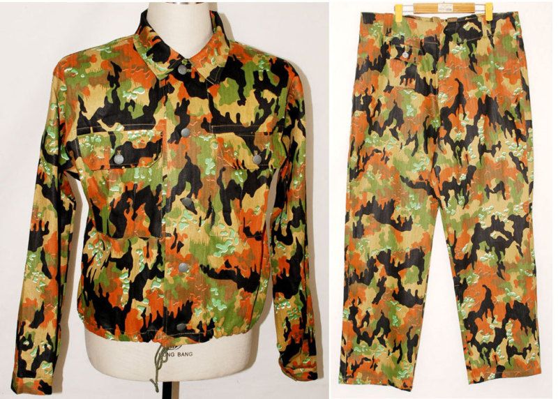 GERMAN M45 LEIBERMUSTER CAMO TUNIC & TROUSERS XXL 3723  