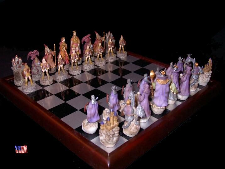 NAVY VS MARINES MILITARY CHESS SET PIECES FREE BOARD  