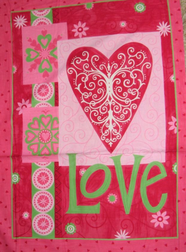 VALENTINES LOVE IS IN THE AIR~ Cotton Fabric Panel  