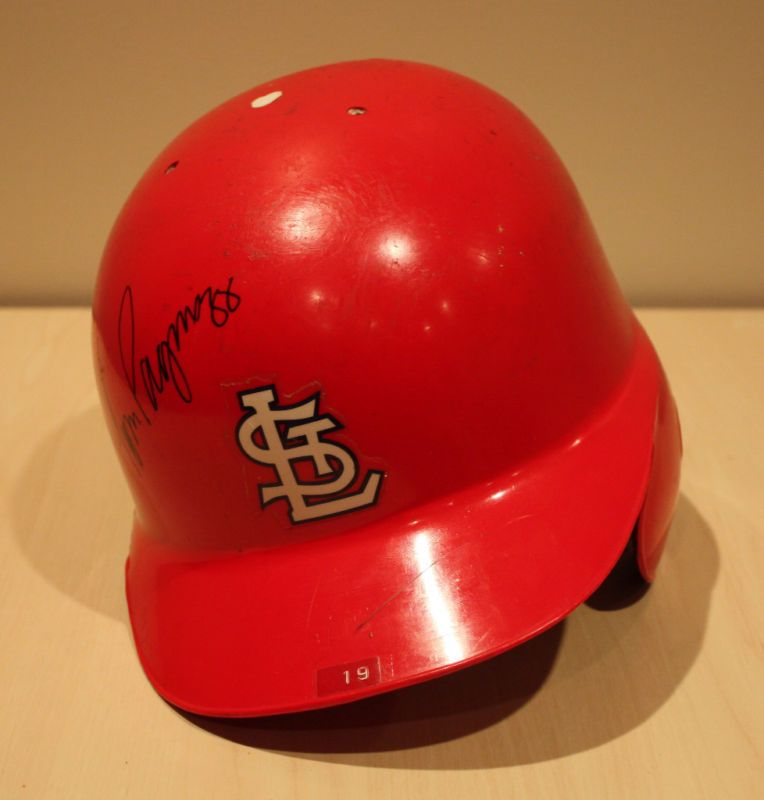 Tom Pagnozzi Game Used Helmet St. Louis Cardinals  