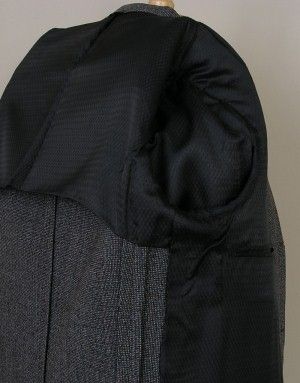 Foreman & Clark Vintage Vtg Tweed Sport Coat Full Canvas Gray Wool 38R 