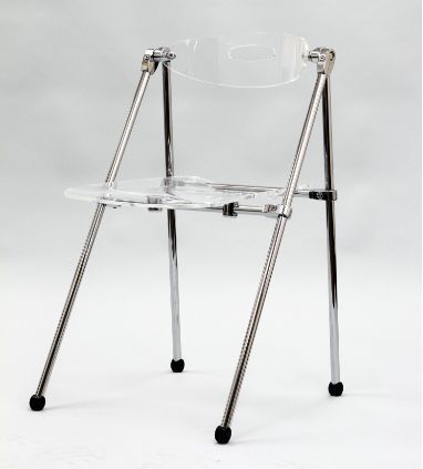Modern Clear Acrylic Folding Chair Clear Dining Chair  