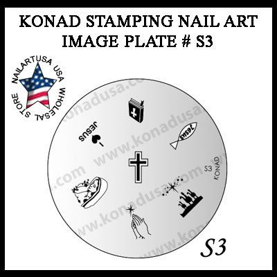 KONAD STAMPING NAIL ART DESIGN TEMPLATE IMAGE PLATE S3  