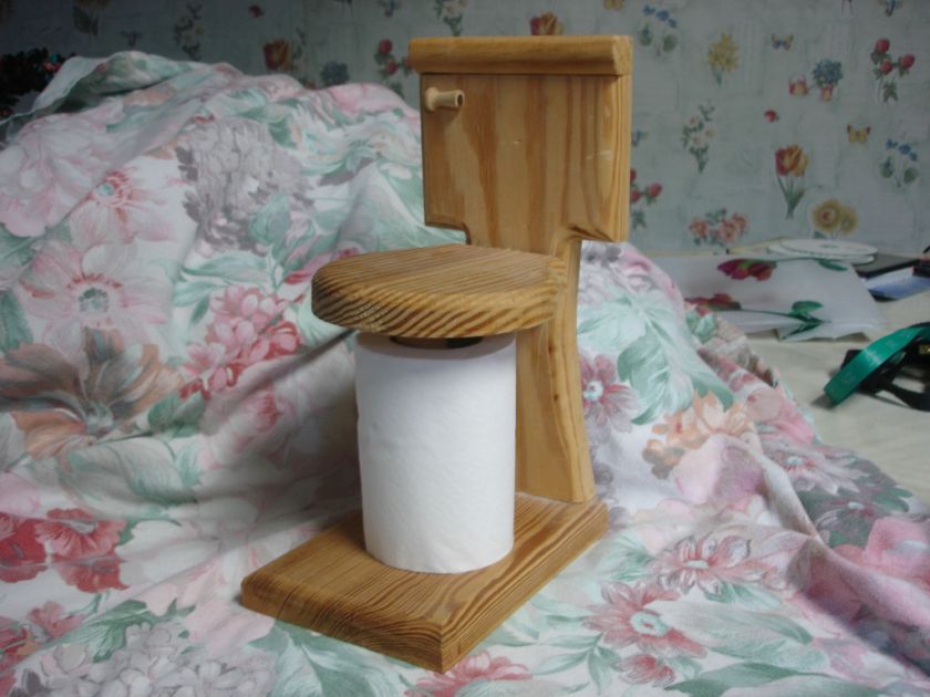 Really Cute Spare Wooden Toilet Tissue Paper Holder  