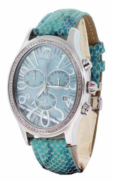 WOMENS JOE RODEO AQUA TECHNO MASTER DIAMOND WATCH  